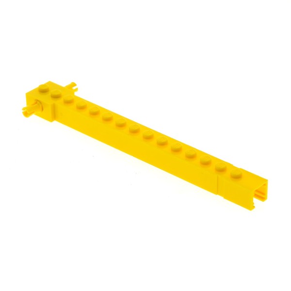 1x Lego Kran Arm gelb 16L neue Form 2 feste Pins seitlich Set 4668 2350c