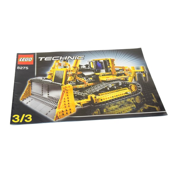 1 x Lego Technic Bauanleitung A4 Heft 3 Model Construction Bulldozer Planierraupe Baufahrzeug 8275