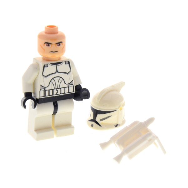 1x Lego Figur Star Wars Clone Jet Trooper weiß Jet Pack sw0233