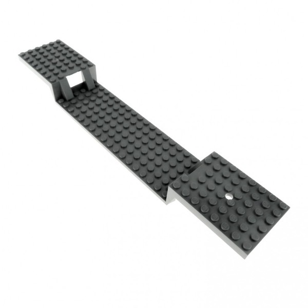 1x Lego Fahrgestell Platte 6x34 neu-dunkel grau Auflieger Eisenbahn 87058