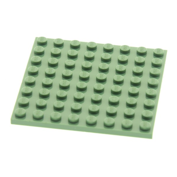 1x Lego Bau Platte 8x8 sand grün Grundplatte Harry Potter Set 4723 42534 41539
