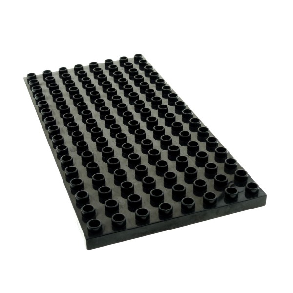 1x Lego Duplo Bau Platte B-Ware beschädigt schwarz 8x16 4664 9240 61310