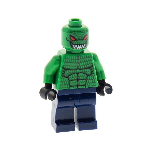1x Lego Figur Batman Mann Killer Croc grün schwarz 7780 bat008
