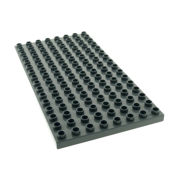 1 x Lego Duplo Bau Basic Platte B-Ware beschädigt neu-dunkel grau 16 x 8 Noppen 8x16 für Set 4785 9226 9229 9227 61310 6490