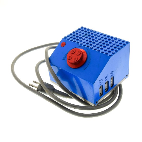 1x Lego Elektrik Eisenbahn Transformator blau 12 V 220 V Trafo geprüft 740
