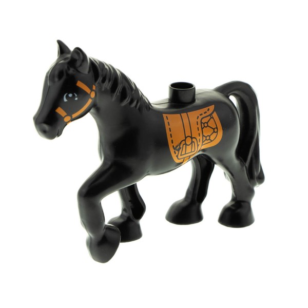 Schwarz-Bedruck Prince of Persia Lego Tier Pferd 