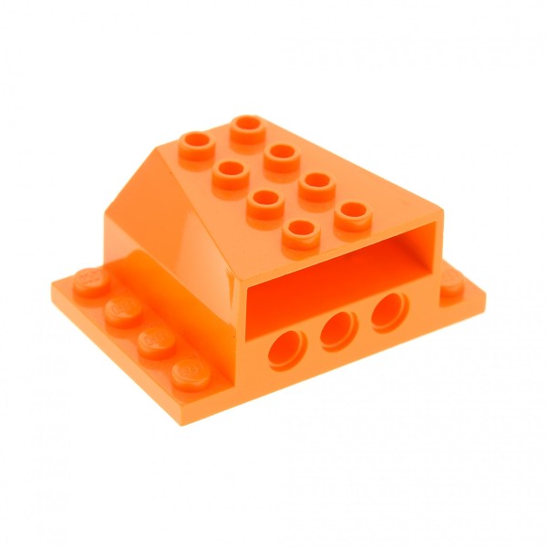 1x Lego Motorblock orange 4x6x2 Auto Fahrzeug Technic Löchern 45407