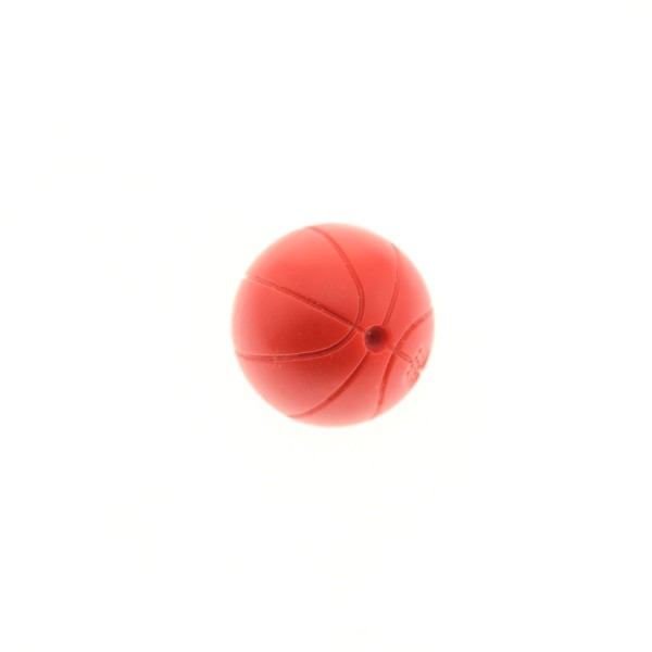 1 x Lego System Ball Basketball rot mit Standard Linien uni für Set Sports 3440 3430 43702