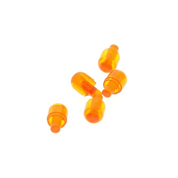 5 x Lego Bionicle Licht Stein Kappe transparent orange mit Stecker Lampen Auge Set 75154 44017 9516 75919 4524365 28624 29380 58176