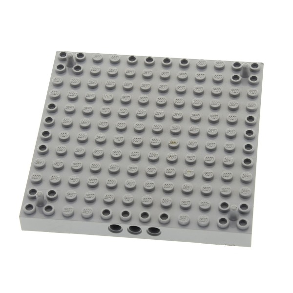 1x Lego Bau Platte 12x12 neu-hell grau Pin in jeder Ecke Set 7074 4504743 47976