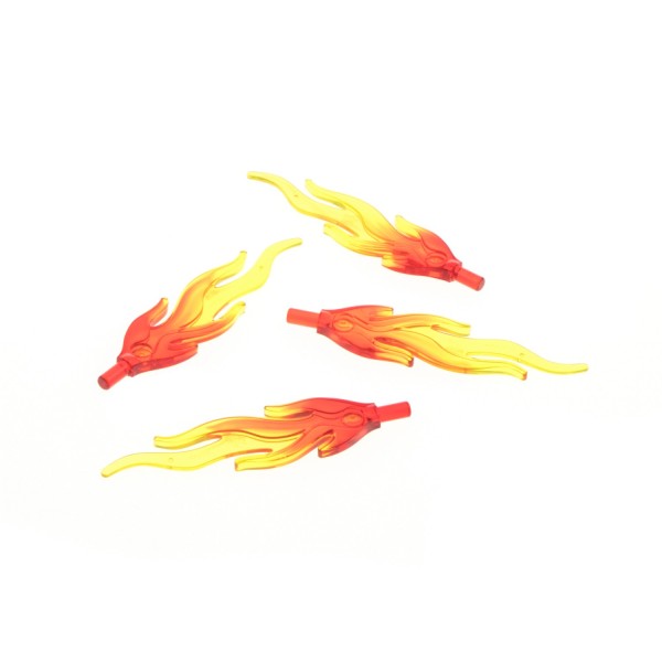 #BC05 LEGO® 2 x 85959pb01b Flamme Feuer transparent rot gelb 6056842 Drache 
