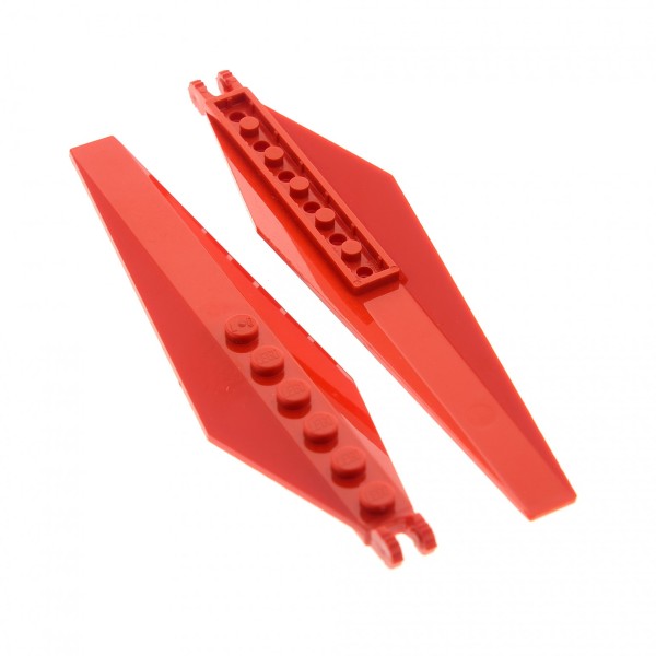 2x Lego Rotor Blatt rot 1x12 Platte Flügel für Helicopter 53031 4502312 57906