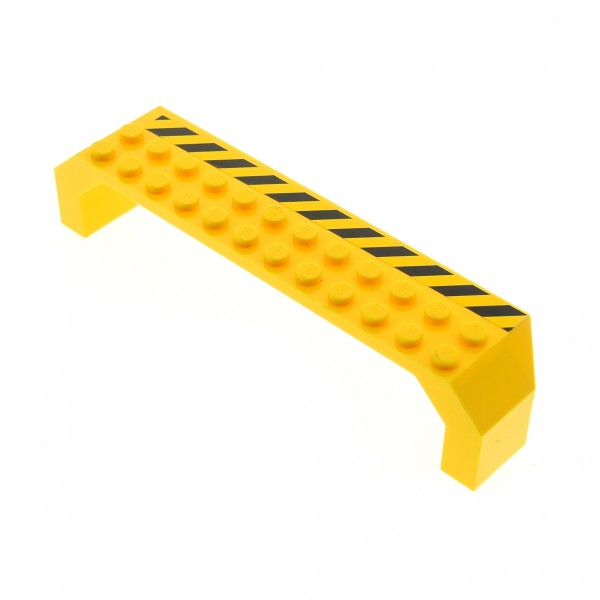 1x Lego Bogenstein 2x14x2 1/3 gelb Radkasten Brücke Vordach links 30296pb02L