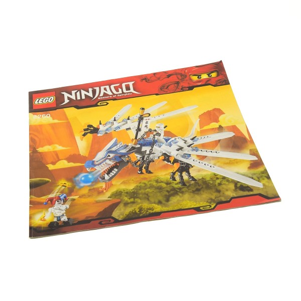 1 x Lego System Bauanleitung Ninjago The Golden Weapons Eisdrachen Attacke 2260