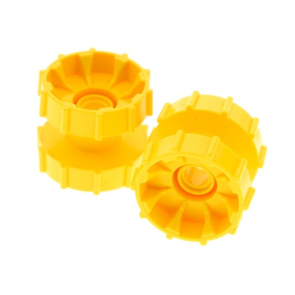 2x Lego Technic Ketten Antriebsrad gelb Führungsrad Rad 7243 4248957 32007
