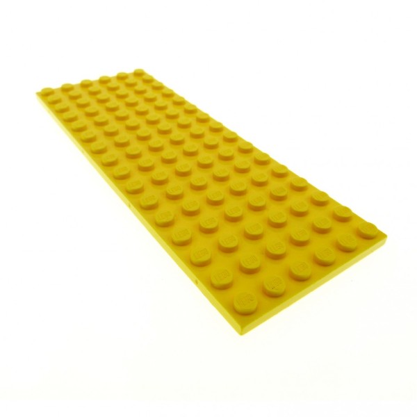 1x Lego Bau Platte 6x16 Basic gelb Grundplatte Zug Eisenbahn 6334 302724 3027
