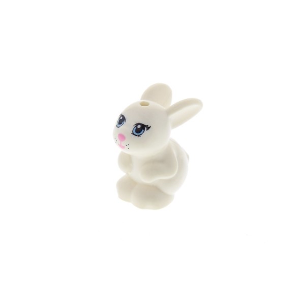 1x Lego Tier Hase Kaninchen weiß Augen blau Friends Daisy 6017059 98387pb01
