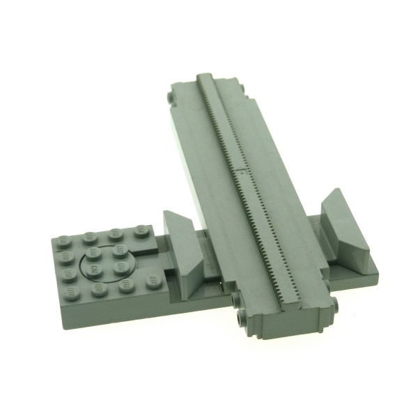 1x Lego Monorail Richtungs Umschalter Schiene B-Ware abgenutzt hell grau 2774