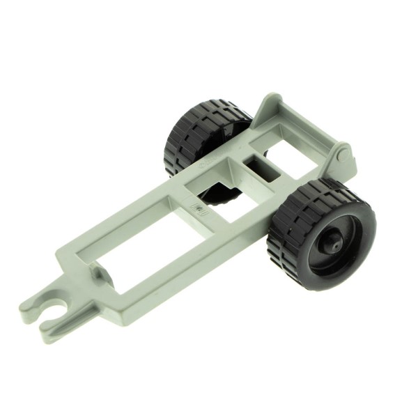 1x Lego Duplo Anhänger Fahrgestell alt-hell grau Verstärkung schmal 4820bc01