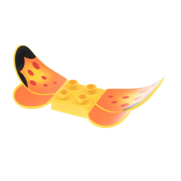 1 x Lego Duplo Tier Schmetterling Flügel gelb orange Insekt Primo Baby 31223pb01
