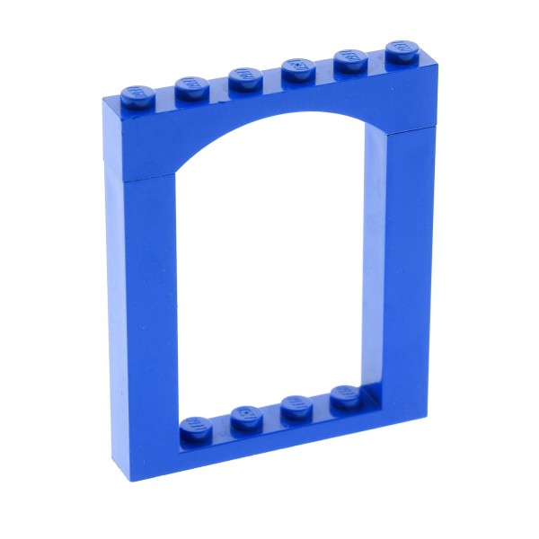 1x Lego Tor Bogenstein 1x6x6 blau Tür Bogen Fenster Rahmen Set 6464 30257