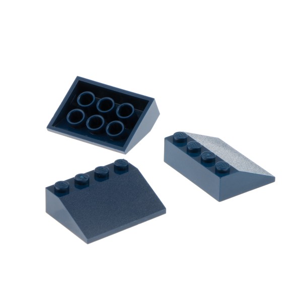 Dachsteine Slope LEGO® 100 Dachsteine 3x4 Dunkelblau 3297 Dark Blue 