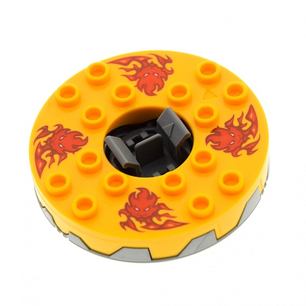 1x Lego Ninjago Spinner orange Feuer Löwen Kopf ohne Gleitstein bb0549c09pb01