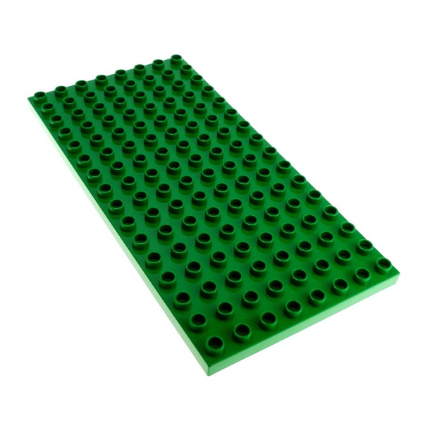 1x Lego Duplo Bau Platte B-Ware beschädigt 8x16 grün Set 4779 61310 6490
