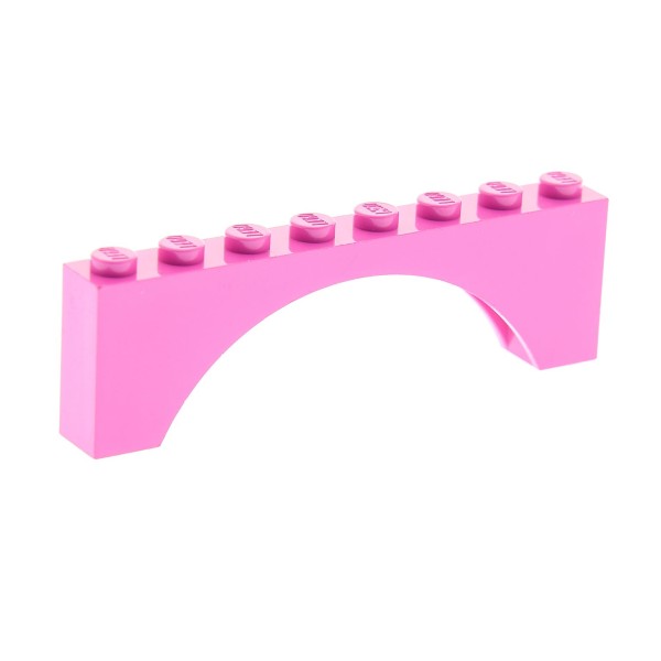 1x Lego Bogenstein dunkel pink 1x8x2 Bögen rund Bogen Brücke Set 70803 5871 3308