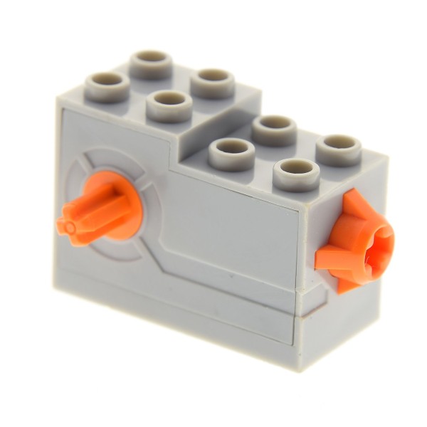 1x Lego Aufzieh Motor 2x4x2 neu-hell grau Auslöser Taster 4521531 61100c01