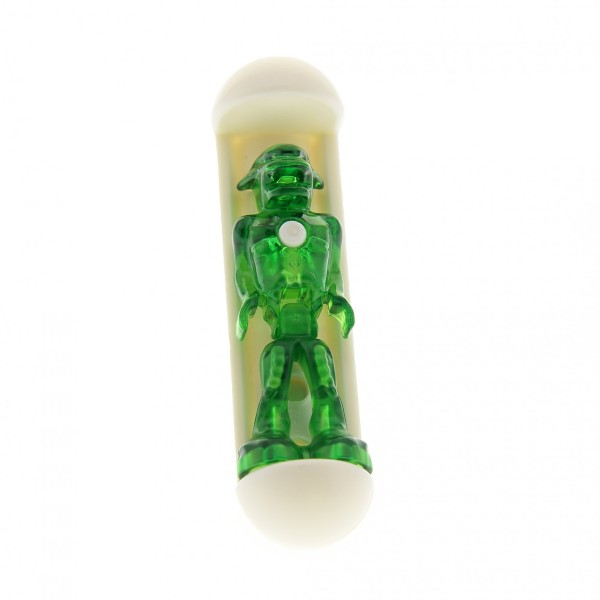 1x Lego Figur Mars Mission Alien transparent grün Schlitten weiß 58843 mm001