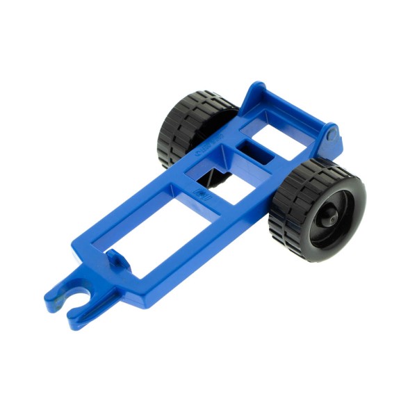 1x Lego Duplo Anhänger Fahrgestell blau mit Rahmen Verstärkung schmal 4820bc01