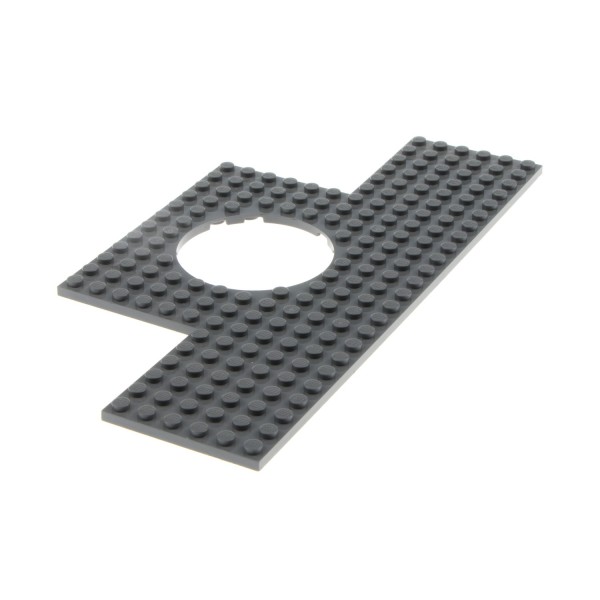 1x Lego Bau Platte modifiziert 12x24 neu-dunkel grau Dimensions 6117642 18601