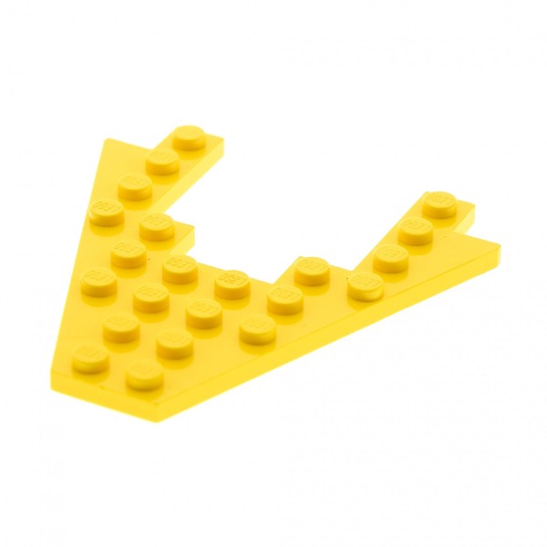 1x Lego Keil Bau Platte 8x8 gelb mit 4x4 Ausschnitt Bug Boot Schiff Space 4475