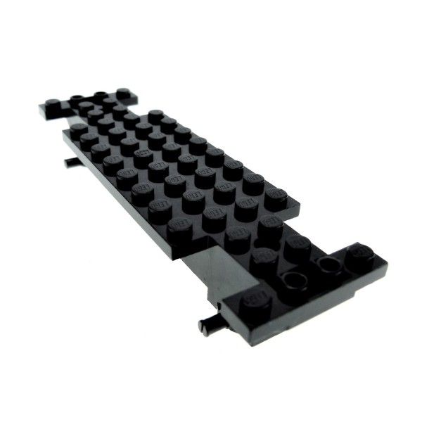1x Lego Fahrgestell 4x14x1 2/3 schwarz LKW Unterbau Platte Auto Chassis 30262