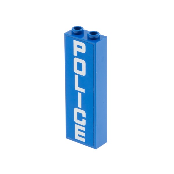 1x Lego Bau Stein 1x2x5 blau Stütze Säule Noppen hohl Police 60047 2454pb085