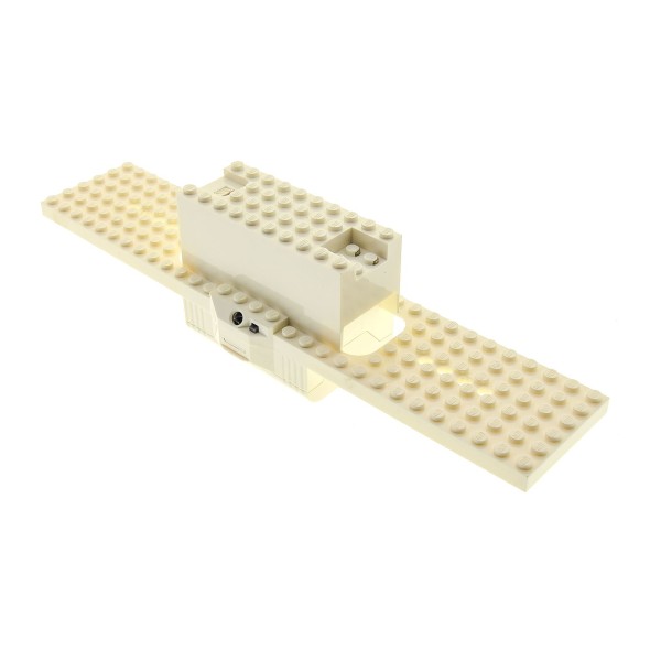 1x Lego Elektrik Eisenbahn Batteriebox 6x30 9V creme weiss Zug geprüft 55455c01