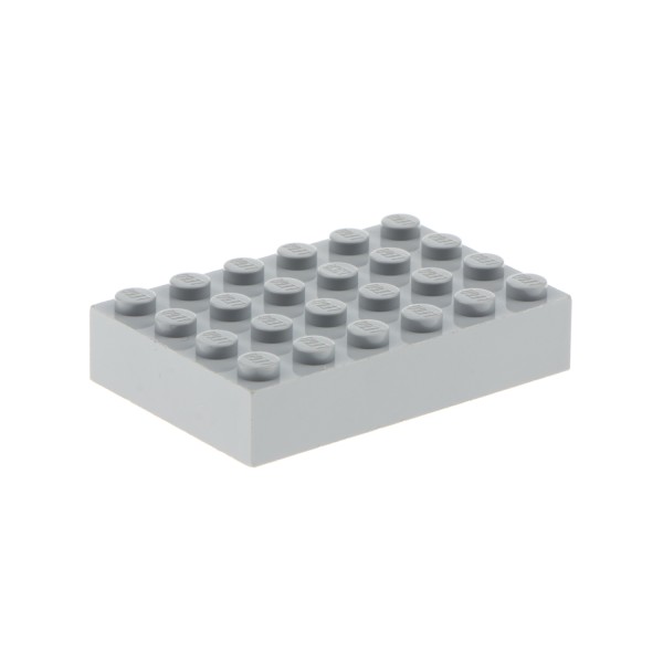 1x Lego Bau Stein 4x6x1 neu-hell grau dick Basic Platte 4217371 44042 2356