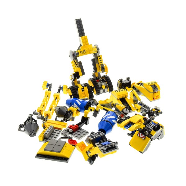 1 x Lego System Set Modell für 70814 The LEGO Movie Emmet's Construct - o - Mech Roboter Ketten Abriss gelb incomplete unvollständig 
