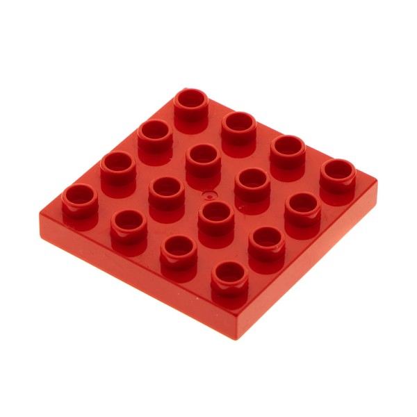 1x Lego Duplo Bau Platte 4x4 rot Basic Stein Grundplatte 6070650 14721