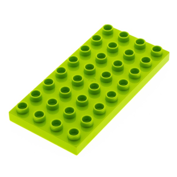 1x Lego Duplo Bau Platte 4x8 lime grün Grundplatte 6208491 20820 10199 4672