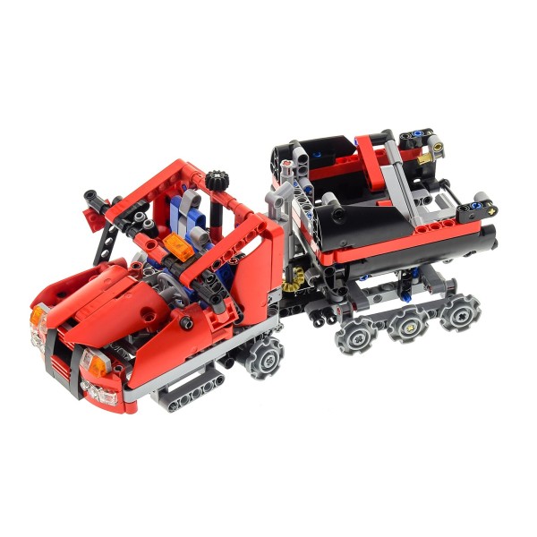 1 x Lego Technic Set Modell 8263 Snow Groomer Schnee Pisten Raupe Technik rot grau incomplete unvollständig 