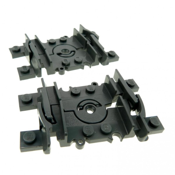 2x Lego Schiene neu-dunkel grau flexibel Gleis Zug Eisenbahn 4535745 88492c00