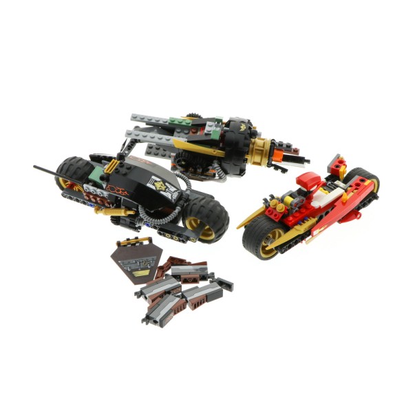 1x Lego Set Ninjago Boulder Blaster 70747 9441 Bike 70733 schwarz unvollständig