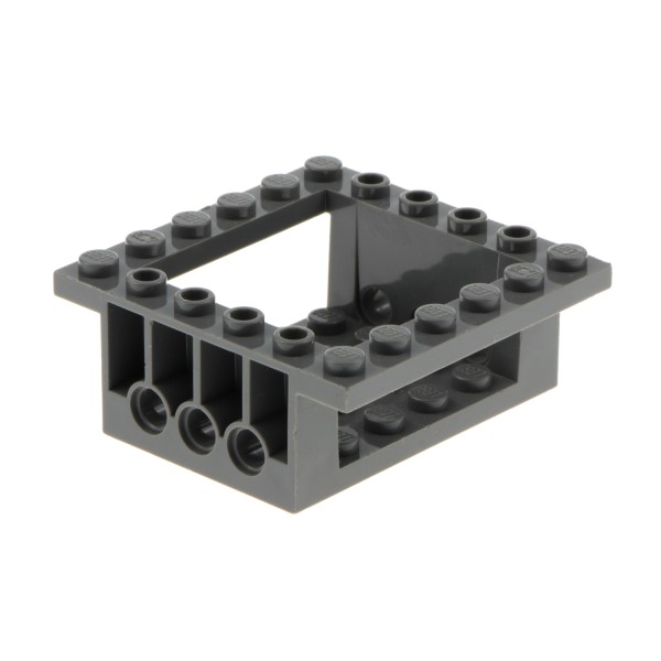 1x Lego Technic Platte 6x6x2 neu-dunkel grau doppel Rahmen 4209726 47507