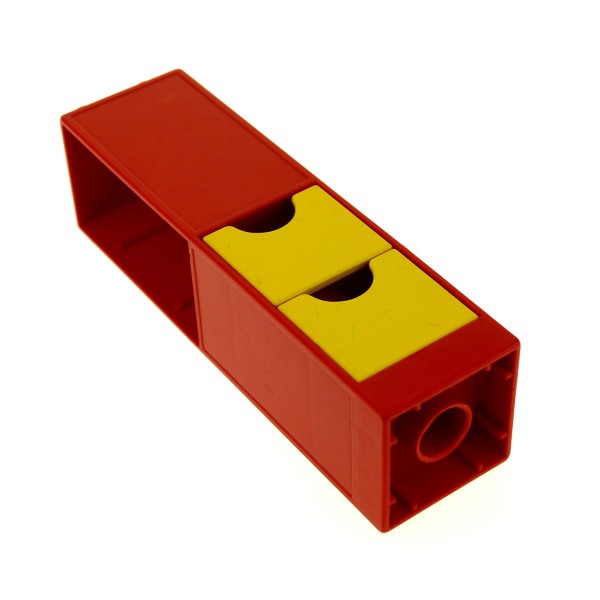 1 x Lego Duplo Möbel Regal rot 2x2x6 Schrank Säule mit Schublade gelb Wohnzimmer Büro Küche Puppenhaus 6471 6462