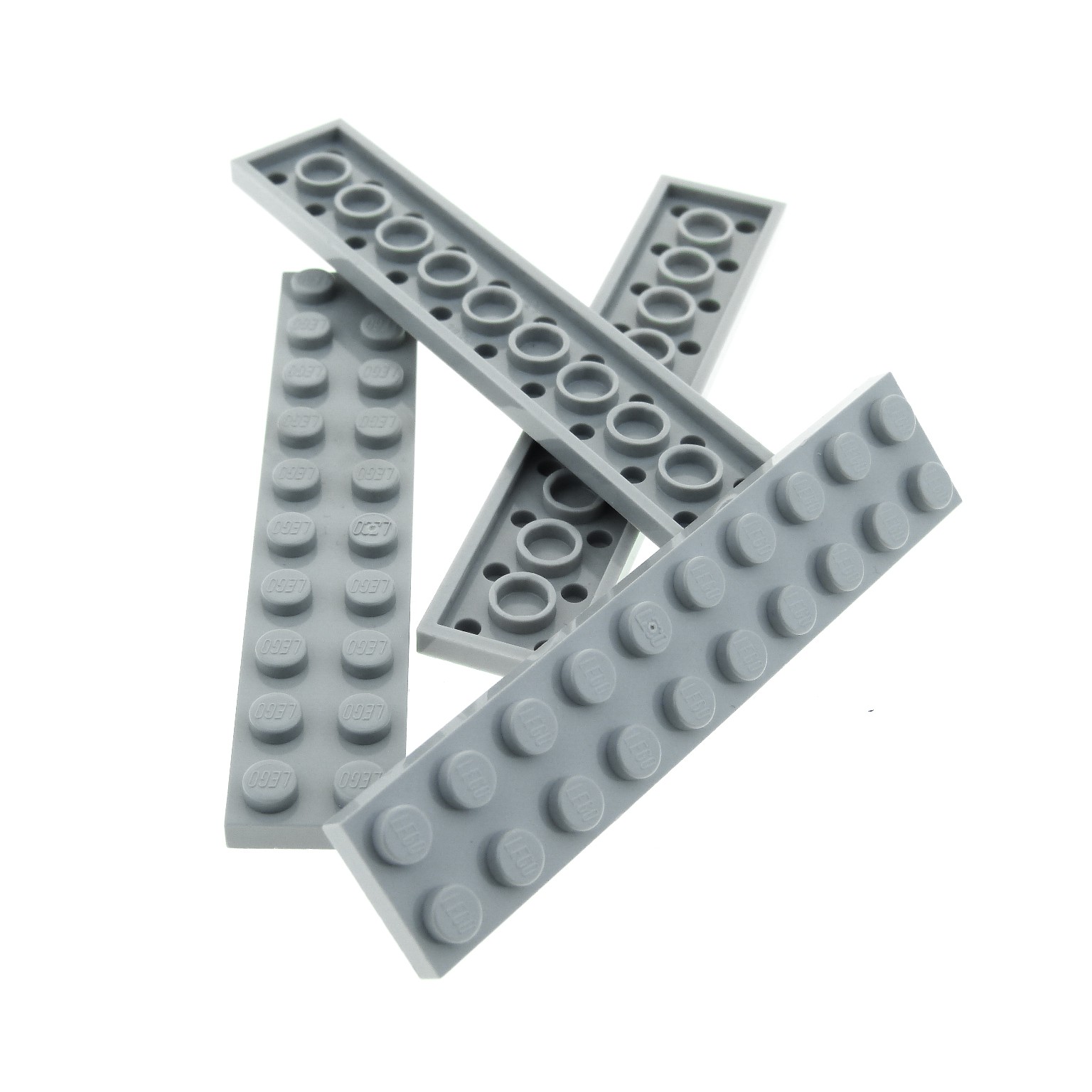 10 Lego Platte Platten 2x10 neu-hellgrau NEU 3832