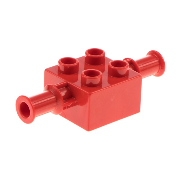 1x Lego Duplo Fahrzeug Bagger Schaufel Arm Halter rot 2x2 ohne Clip 40637