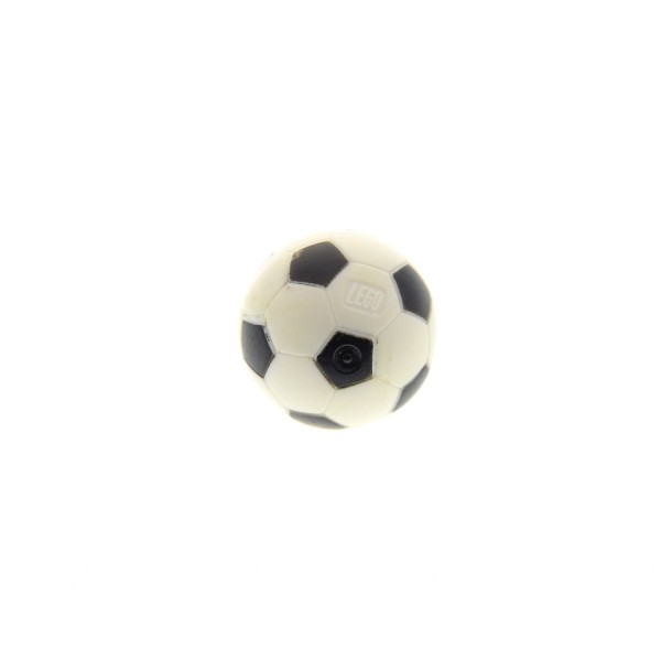 1x Lego Fußball creme weiß schwarz B-Ware abgenutzt Soccer Ball Sports x45pb03