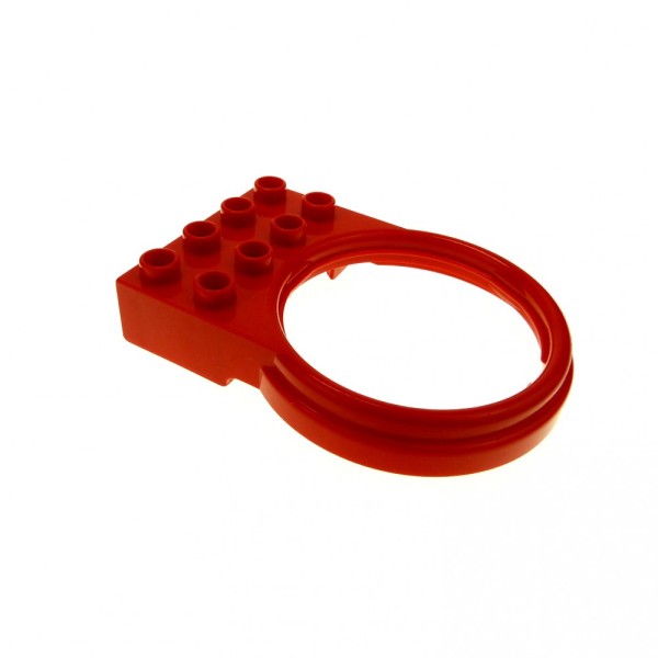 1x Lego Duplo Kugelbahn Halter 2x4 rot Ring Einwurf Röhre 5601 4196748 42029